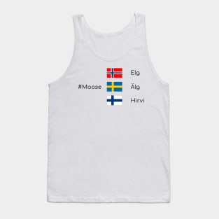 Moose - Scandinavian wildlife Tank Top